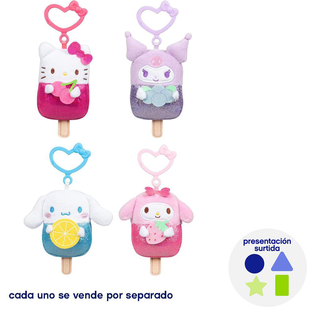 Peluche de Hello Kitty con Clip de 10 Cm - Diseños Surtidos Hello Kitty Peluche con Clip Diseños Surtidos