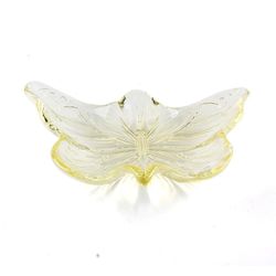 Plato Diseño Mariposa Amarillo