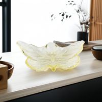 Plato Diseño Mariposa Amarillo