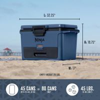 Hielera Rígida Azul  47.3 L