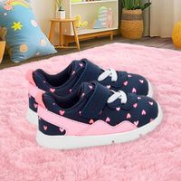 Tenis Kit Azul Corazones Rosa Talla 0-12 Meses