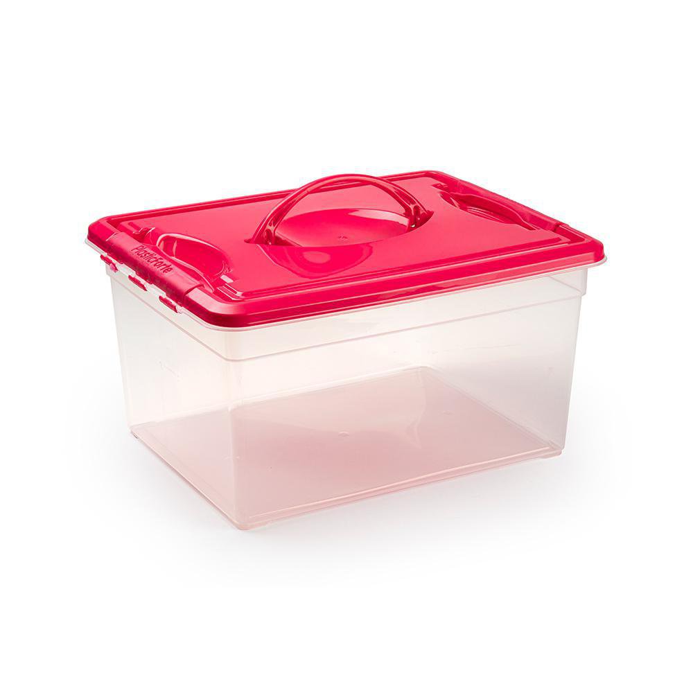 Caja Organizadora 12 L Color Fucsia