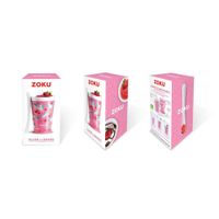 Vaso para Batidos con Cuchara Estampado Unicornios