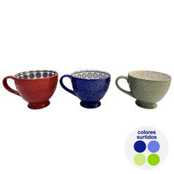 Pocillo con Relieve Colores Surtidos