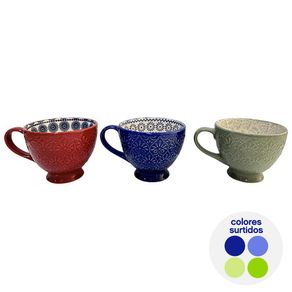 Pocillo con Relieve Colores Surtidos