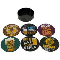 Set de 6 Porta Vasos Decorativos con Base Redonda