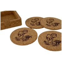 Set de 4 Porta Vasos de Corcho