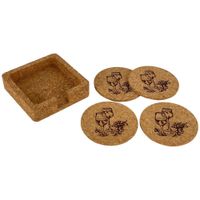 Set de 4 Porta Vasos de Corcho