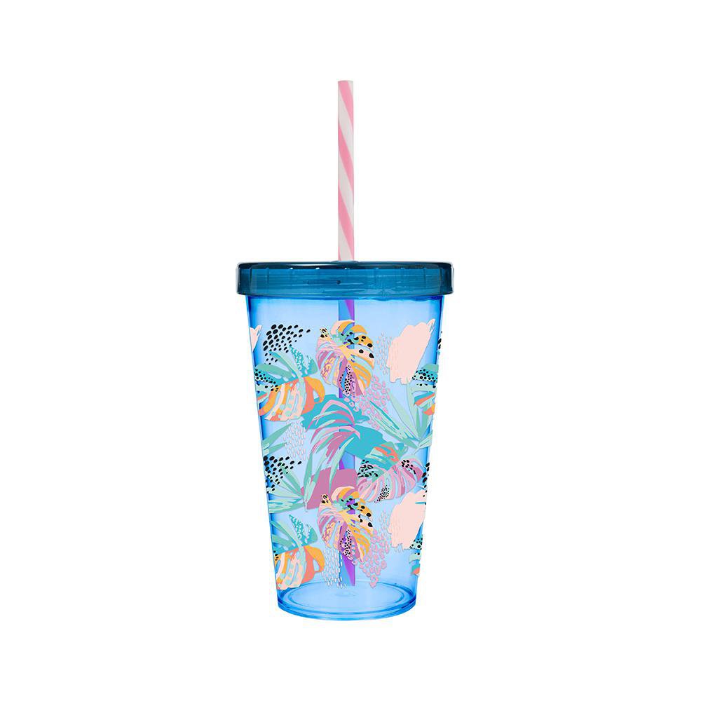 Vaso Infantil con Pajilla de 22.3 oz Diseño Surtido Vaso con Pajilla Diseño Surtido