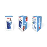 Vaso para Batidos con Cuchara Estampado Tiburones