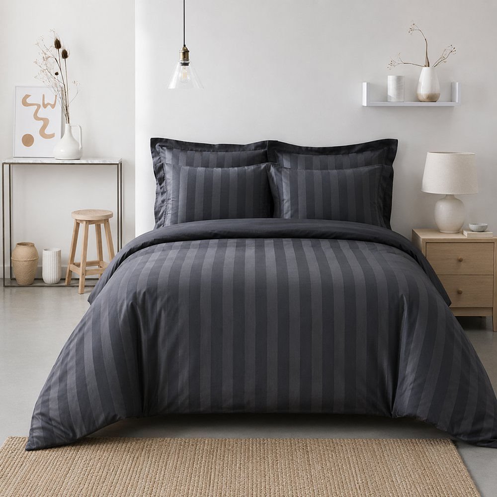 Set de Sabanas de 250 Hilos Color Dark Grey - Varios Tamaños King