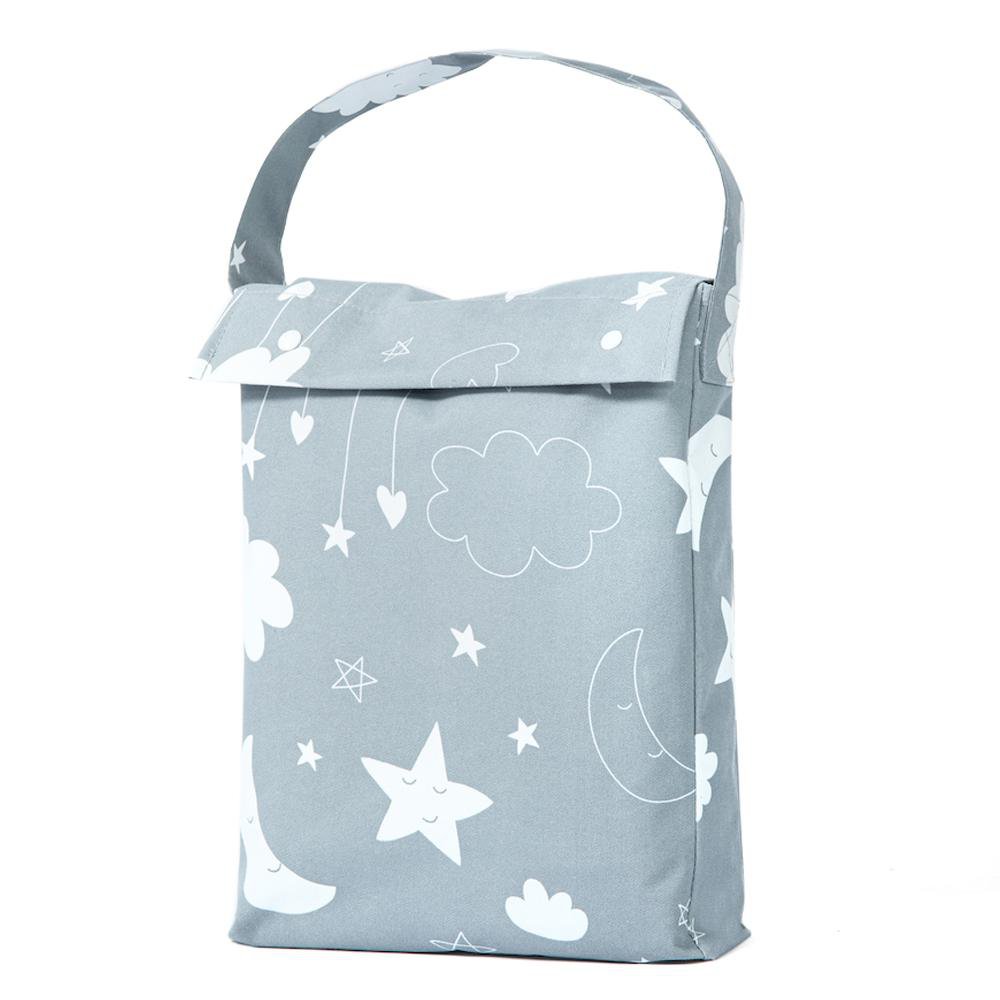 Cortina Black Out 117 x 137 cm Diseño Estrellas Color Gris