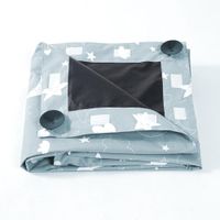 Cortina-Infantil-Black-Out-Gris-con-Diseño-Estrellas