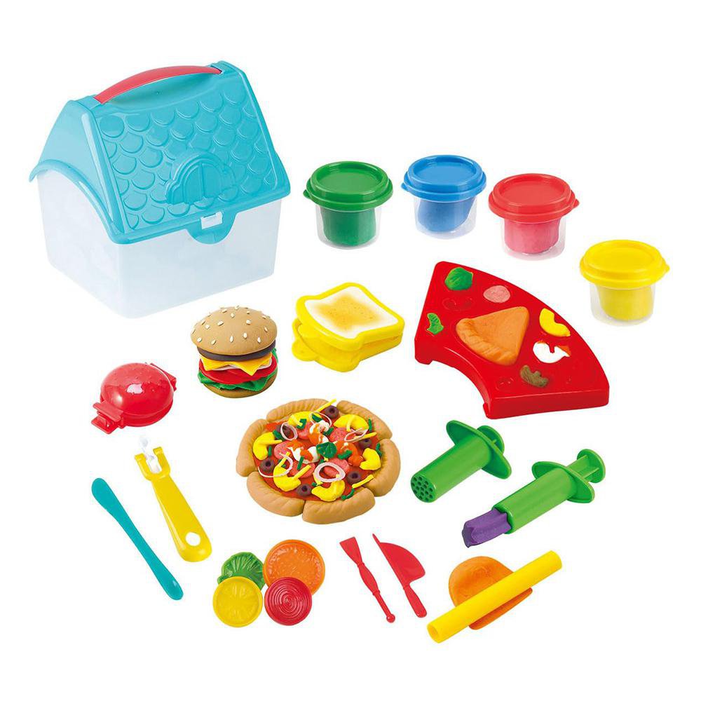 Set de Plasticina de Hamburguesa y Sándwich para 3+ Años Set de Plasticina Hamburguesa y S…