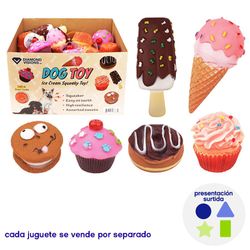 Juguete para Perro en Forma de Postre Diseños Surtidos