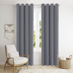 Cortina Black Out Scarlet Gris 140x229 Cm
