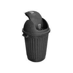 Bote Swing para Basura No Reciclable Negro 80 L