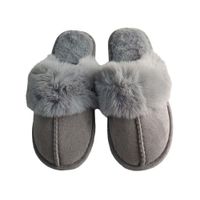 Pantufla Gris - Varias Tallas