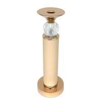 Portavela con Diseño Elegante Dorado