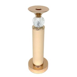 Portavela con Diseño Elegante Dorado