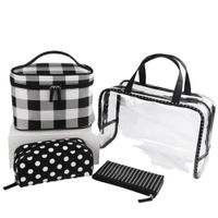 Set de 3 Cosmetiqueras Negra