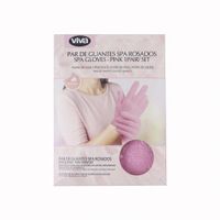 Par de Guantes para Spa Rosados