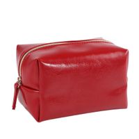 Set de 3 Cosmetiqueras Roja con Transparente