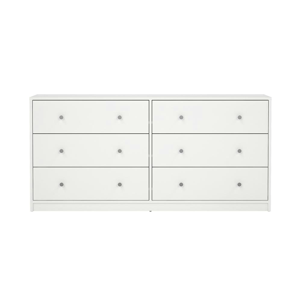 Gavetero May con 6 Gavetas 143.1 x 31.7 x 68 Cm Color Blanco