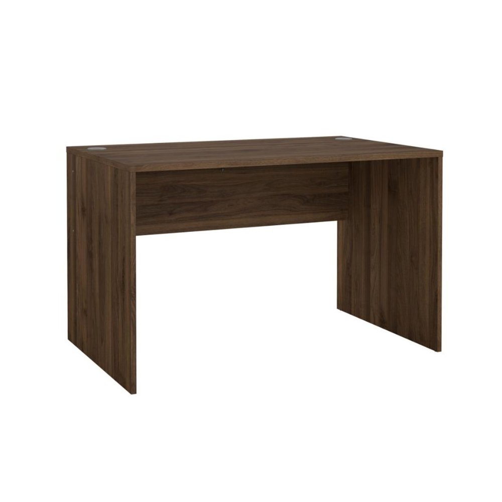 Escritorio Santi de MDF con Pasacables Acabado Café Nogal de 120 cm