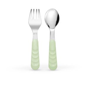 Set de Cubiertos Verde Pastel Plegables