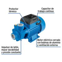 Bomba Periférica para Agua de 1/2 HP