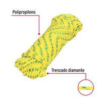 Cuerda Trenzada de Polipropileno Multicolor 4 Mm X 30 M