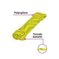 Cuerda Trenzada de Polipropileno Multicolor 8 Mm X 15 M