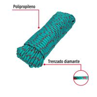 Cuerda Trenzada de Polipropileno Multicolor 8 Mm x 30 M