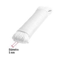 Cuerda de Poliéster Diamante Blanca 5 Mm X 15 M