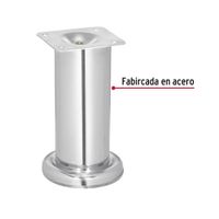 Pata para Sofá y Mueble Cromo 120 Mm