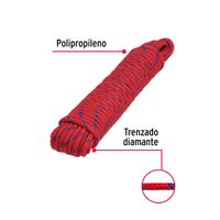 Cuerda Trenzada de Polipropileno Multicolor 6 Mm x 15 M