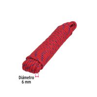 Cuerda Trenzada de Polipropileno Multicolor 6 Mm x 15 M