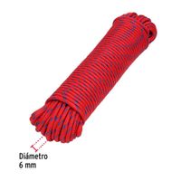 Cuerda de Polipropileno Trenzada Multicolor 6 Mm x 30 M