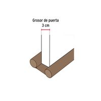 Guardapolvo para Puerta con Funda Café 100 Cm