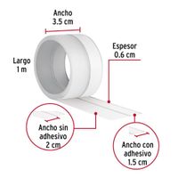 Cinta Guardapolvo Transparente 1 M X 35 Mm