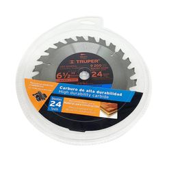 Disco Sierra Circular para Madera 24 Dientes 6-1/2 Plg