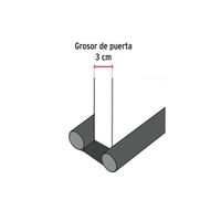 Guardapolvo para Puerta con Funda Negro 100 Cm
