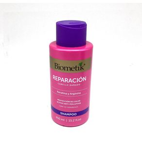 Shampoo Reparación Keratina y Arginina 450 Ml