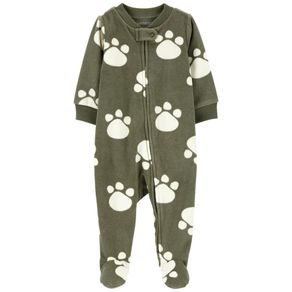 Mameluco Diseño de Huellas con Cremallera para Niño - Varias Tallas