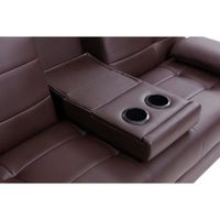 Sofá Cama Rudy Café de 3 Plazas 180X81X79 Cm