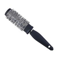Cepillo Redondo para Cabello Negro y Plateado