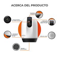 Cámara de Monitoreo Smart Full HD con Visión Nocturna 360 Grados