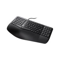 Teclado Alámbrico Ergonómico Evolve Negro