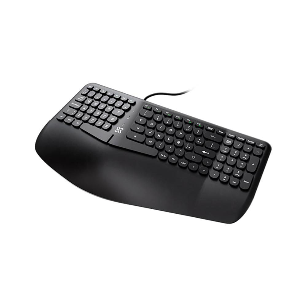 Teclado Alámbrico Ergonómico Evolve Color Negro Teclado Alámbrico Ergonómico Evolve Negro